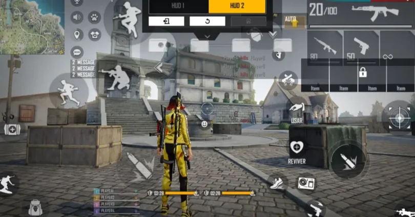 best free fire hud settings