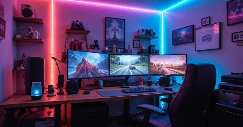 gaming control setup