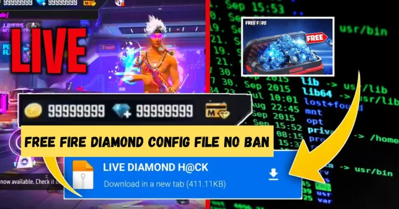 free fire diamond config file no ban
