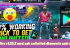 free fire v1.25.3 mod apk unlimited diamonds and coins